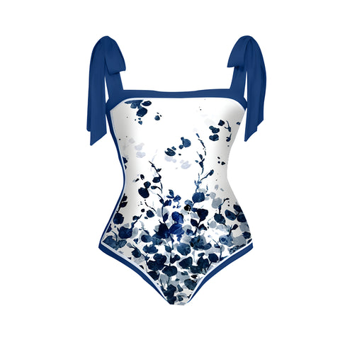 The Blue Bouquet One-Piece Swimsuit