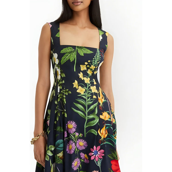 The Vivian Sleeveless Midi Dress