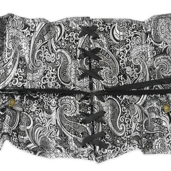 The Silver Paisley Corset Top